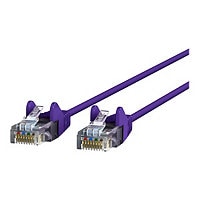 Belkin Cat6 6ft Slim 28 AWG Purple Ethernet Patch Cable, UTP, Snagless, Molded, RJ45, M/M, 6'