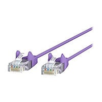 Belkin Cat6 Slim 28AWG Snagless Ethernet Patch Cable - Purple - 12ft