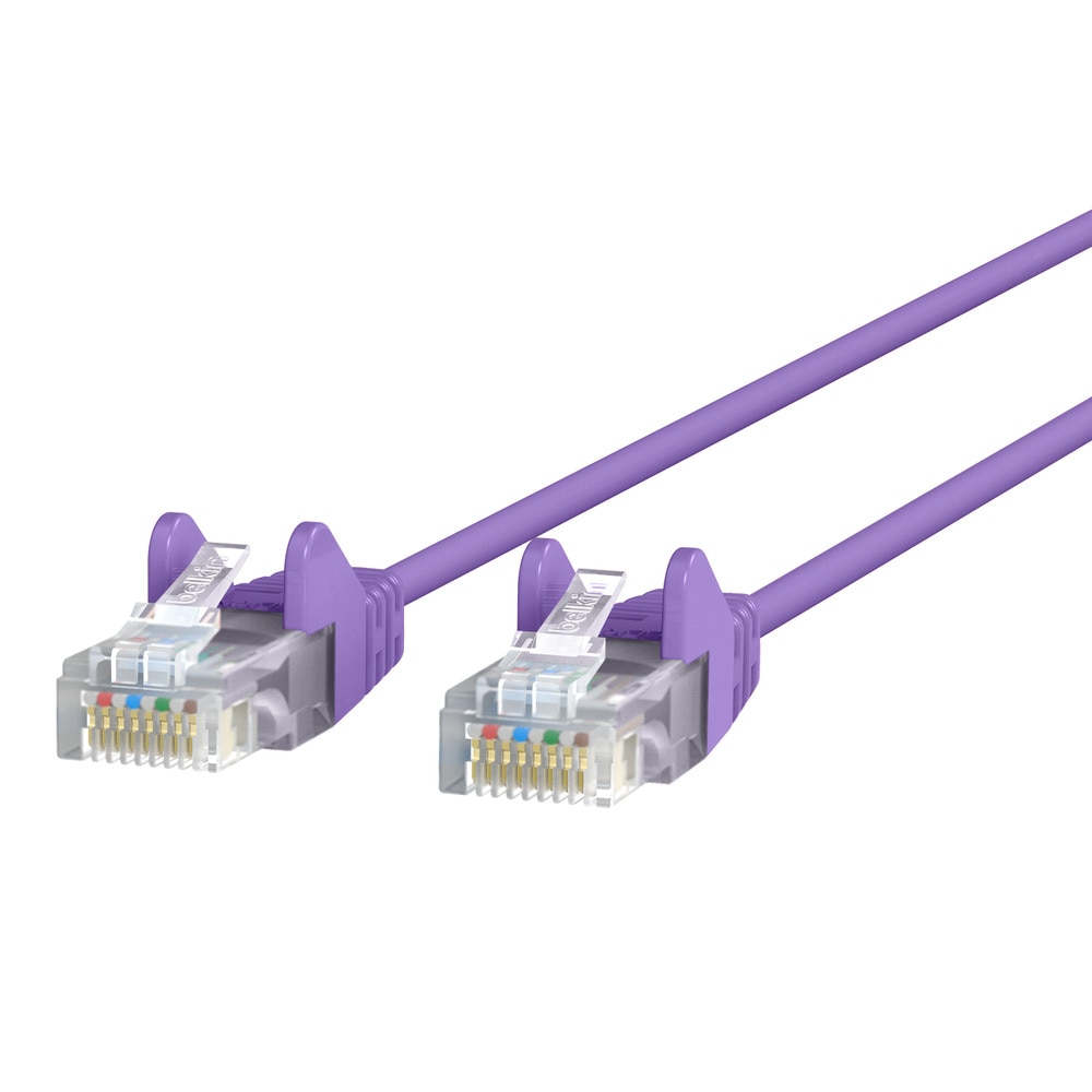 Belkin Slim - patch cable - 4.57 m - purple