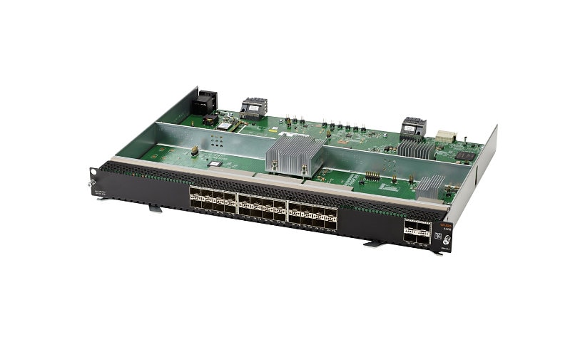 HPE Aruba 6400 - expansion module - 100M/1G/10 Gigabit Ethernet x 24 + 1Gb Ethernet/10Gb Ethernet/25Gb Ethernet/50Gb
