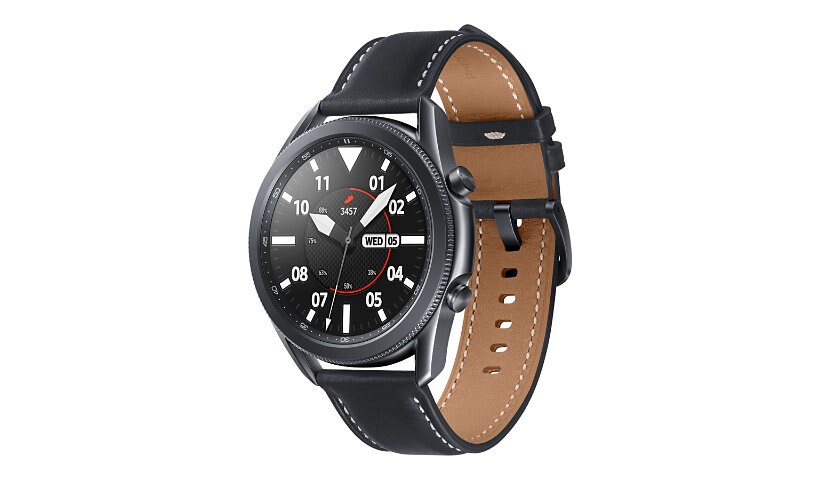 Samsung Galaxy Watch 3 - mystic black - smart watch with band - 8 GB