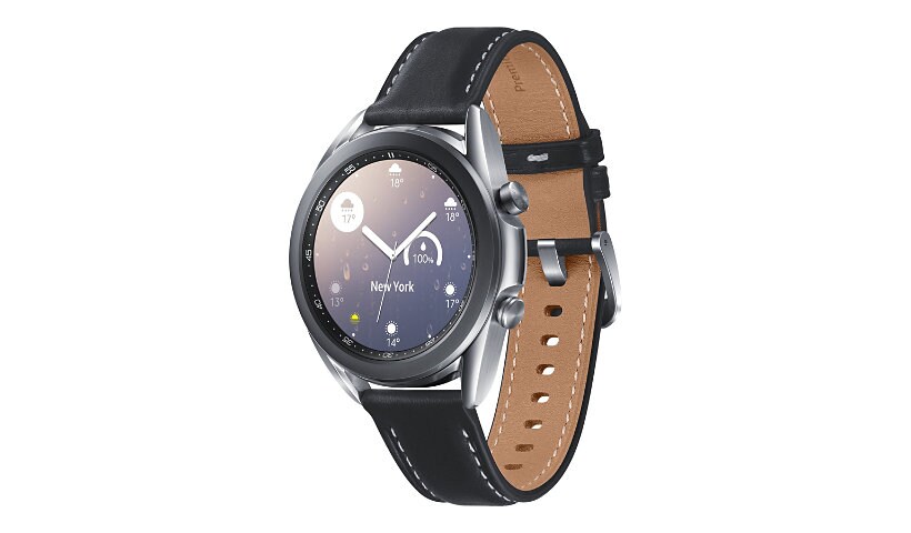 Samsung Galaxy Watch 3 - mystic silver - smart watch with band - 8 GB