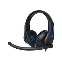 TWT Audio DURO TW210 - wired headset - 3.5 mm TRRS jack - black and blue