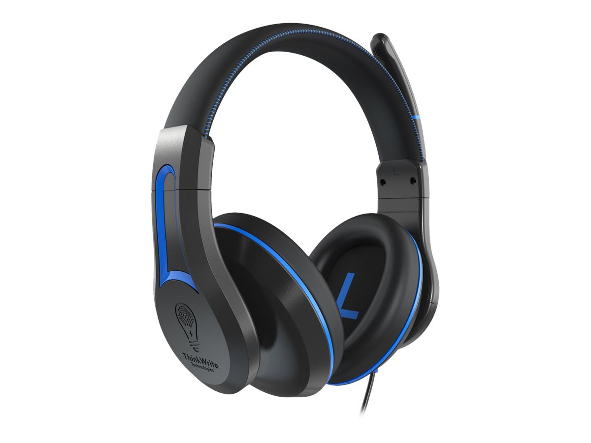 TWT Audio DURO TW220 - wired headset - USB plug - black and blue