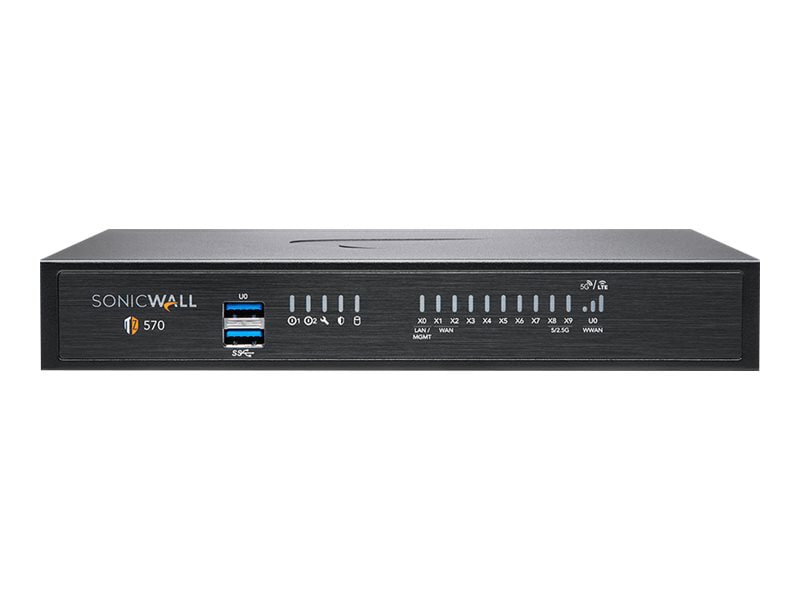 SonicWall TZ570W - Essential Edition - security appliance - Wi-Fi 5, Wi-Fi