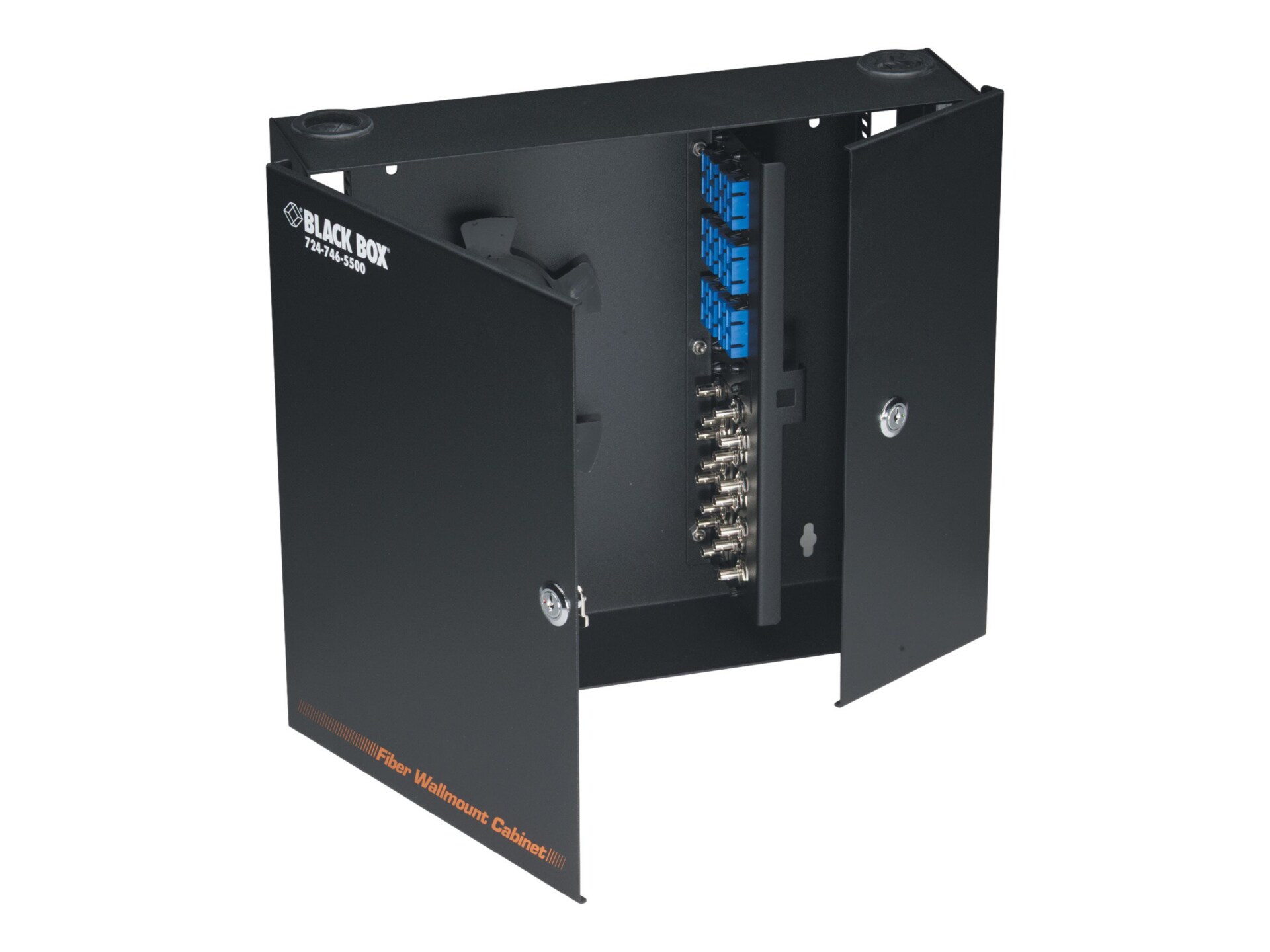 Black Box JPM400 Series Rackmount Fiber Enclosure Non-Locking - logement pour panneau de brassage (3 emplacements) - 1U - 19"/23"