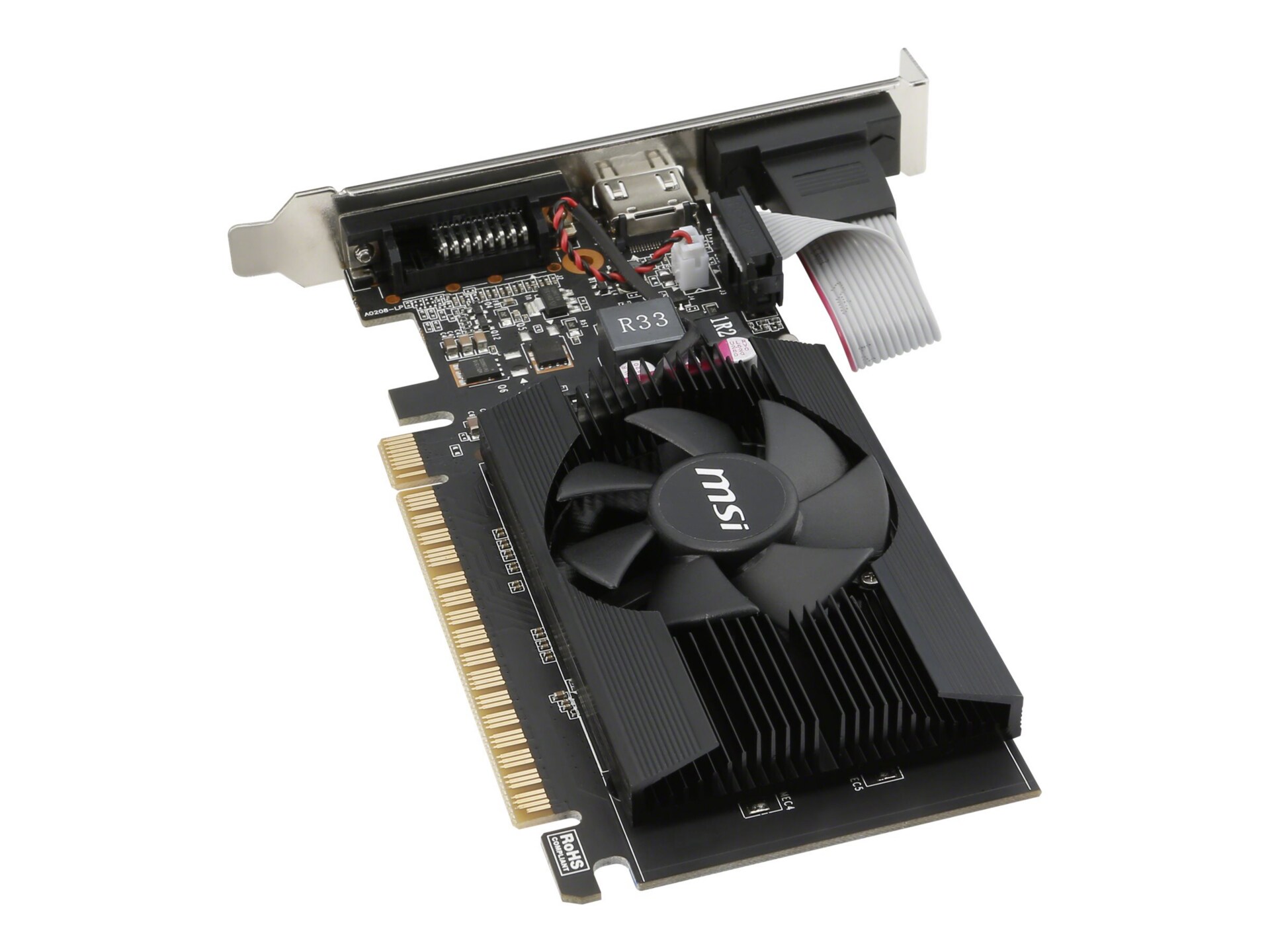 MSI NVIDIA GeForce GT 710 Graphic Card - 2 GB DDR3 SDRAM - Low-profile