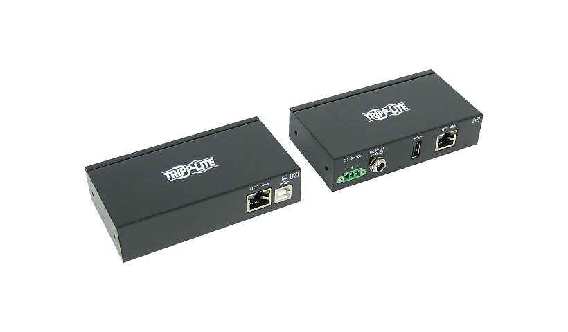 Tripp Lite USB over Cat5/6 Extender Kit 1-Port Industrial with ESD Protection - USB 2.0, 150 ft., Black, TAA - USB