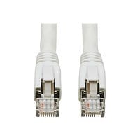 Tripp Lite Cat8 25G/40G-Certified Snagless Shielded S/FTP Network Ethernet Cable (RJ45 M/M), PoE, White, 9.14 m - patch