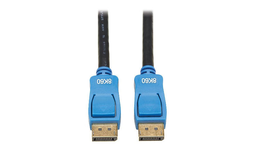 Tripp Lite DisplayPort 1.4 Cable - 8K UHD @ 60 Hz, HDR, HBR3, HDCP 2.2, 4:4:4, BT.2020, M/M, Black, 9 ft. - DisplayPort