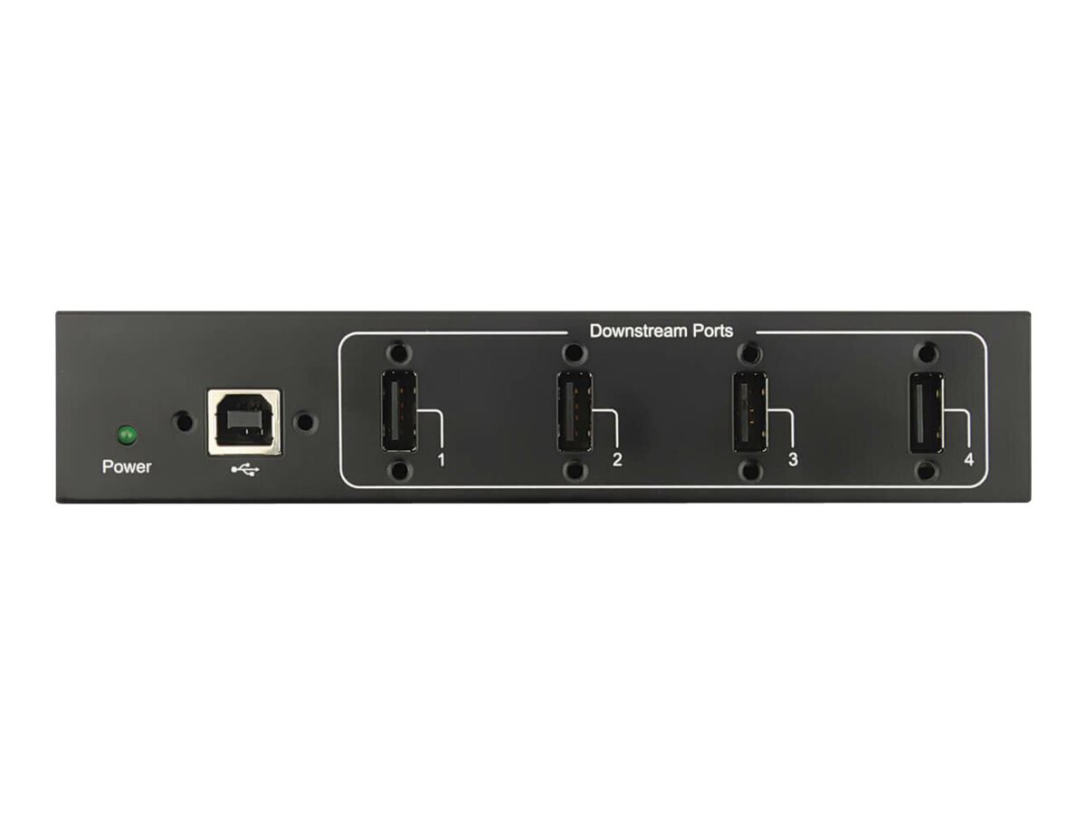 Tripp Lite USB 2.0 Hub Industrial 4-Port 15kV ESD Immunity Metal Wall/DIN Mountable - hub - 4 ports