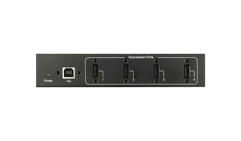 Tripp Lite USB 2.0 Hub Industrial 4-Port 15kV ESD Immunity Metal Wall/DIN Mountable - hub - 4 ports