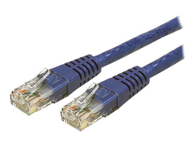 StarTech.com CAT6 Ethernet Cable 10' Blue 650MHz Molded Patch Cord PoE++