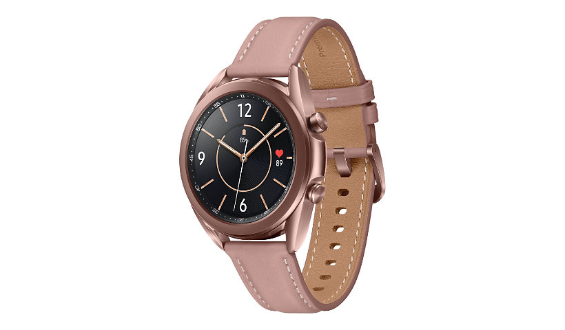 Samsung Galaxy Watch 3 - mystic bronze - montre intelligente avec bande - 8 Go