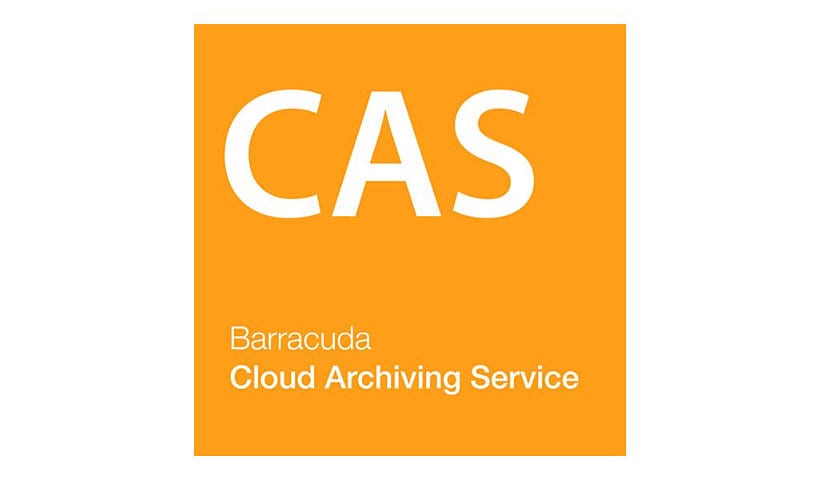 Barracuda Cloud Archiving Service - licence d'abonnement (1 mois) - 1 utilisateur