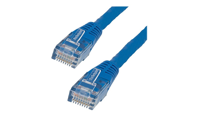 StarTech.com 15ft CAT6 Ethernet Cable - Blue Molded Gigabit - 100W PoE UTP 650MHz - Category 6 Patch Cord UL Certified
