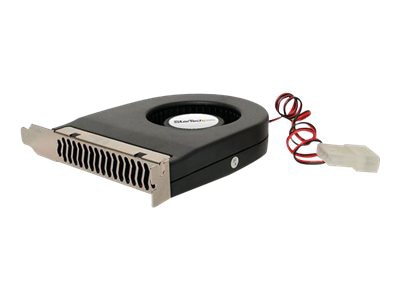 StarTech.com Expansion Slot Rear Exhaust Cooling Fan with LP4 Connector - PC Case Exhaust Fan/Video Card Cooler Fan -