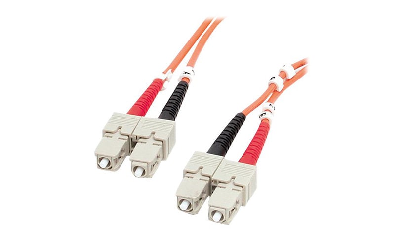 StarTech.com 1m Fiber Optic Cable - Multimode Duplex 62,5/125 - LSZH - SC/SC - OM1 - SC to SC Fiber Patch Cable