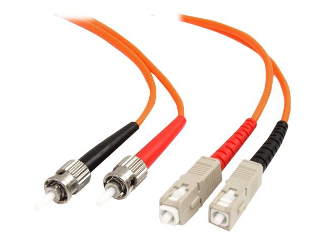 StarTech 1m Fiber Optic Cable - Multimode Duplex 62.5/125 - LSZH - ST /SC -