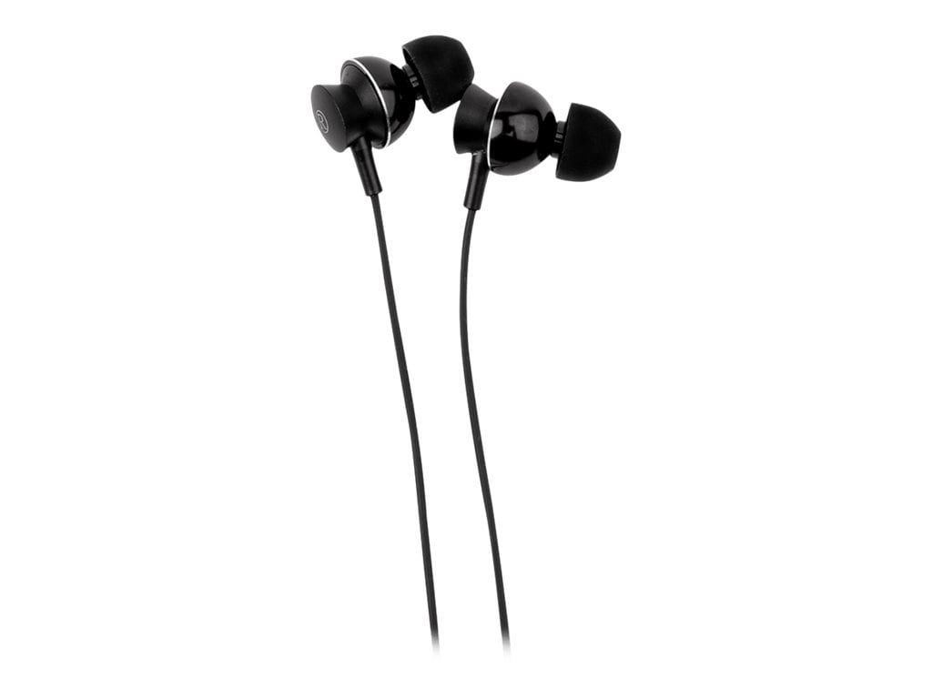 Anywhere Earbuds with Microphone and 3.5mm Plug - Black