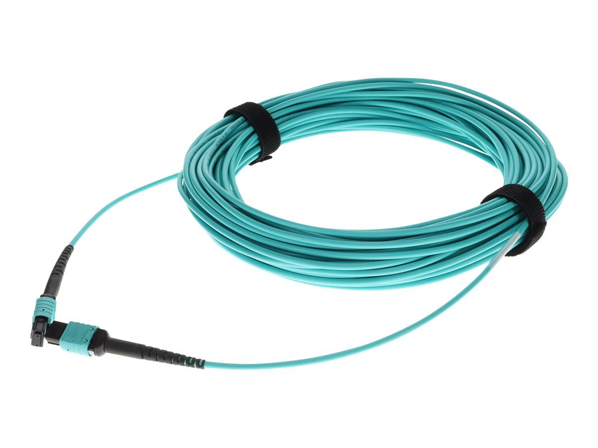 Proline 20m MPO (F)/MPO (F) 12-Strand Aqua OM4 Crossover OFNP Patch Cable
