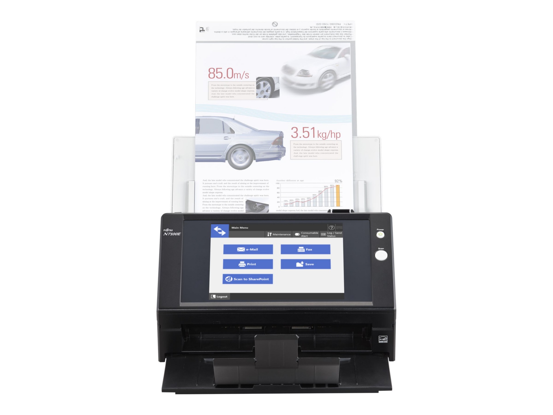 Main image 1 for Ricoh Image Scanner N7100E - document scanner - desktop - Gigabit LAN