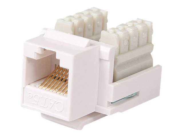 StarTech.com Cat5e RJ45 Keystone Jack White - 110 Type