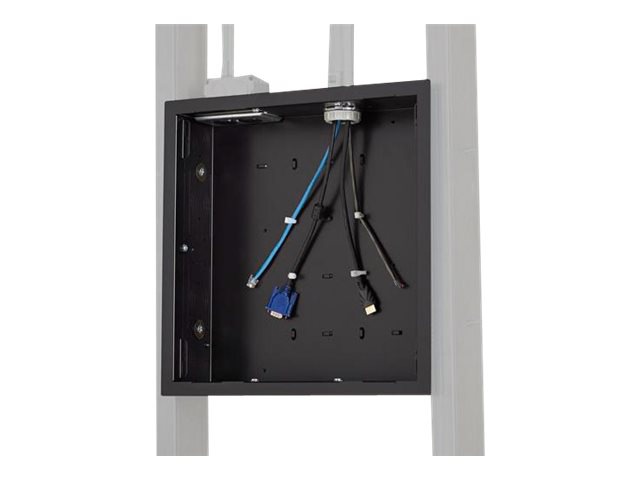 Chief Large In-Wall Storage Box with Flange - For Flat Panel Displays - Black storage box - for audio/video components