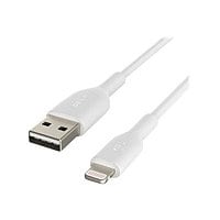Belkin BoostCharge Lightning to USB-A Cable (2 meter / 6,6 foot, White)