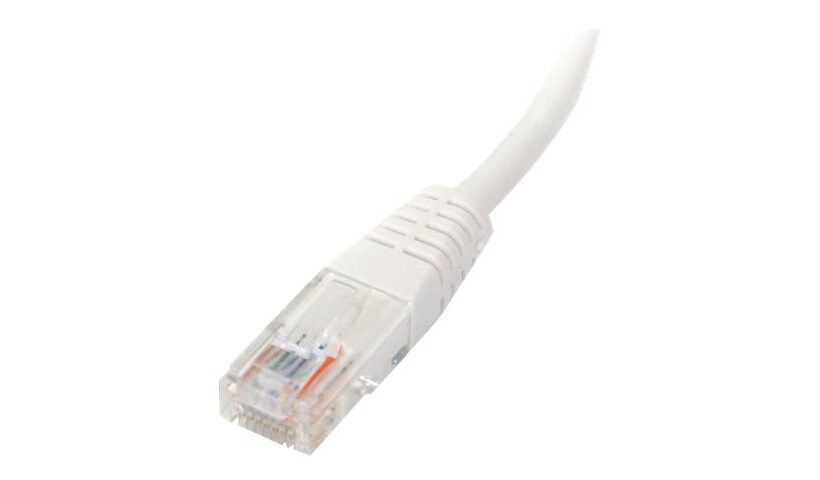StarTech.com 1 ft White Molded Cat5e UTP Patch Cable