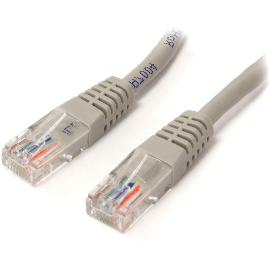StarTech.com 10ft Gray CAT5e Cable - Gigabit Ethernet Cable - Molded CAT5e