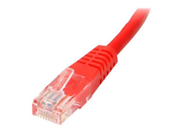 StarTech.com 10 ft Red Cat5e / Cat 5 Molded Patch Cable 10ft