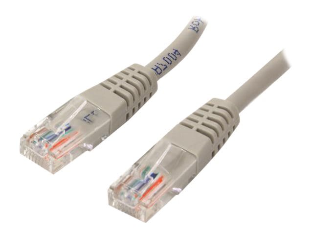 StarTech.com Cat5e Ethernet Cable 15 ft Gray - Cat 5e Molded Patch Cable