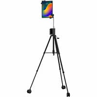 CTA Digital Rolling Tripod Floor Stand for 7-13" Tablets