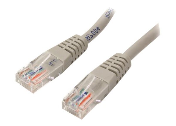 StarTech.com 2 ft Gray Cat5e / Cat 5 Molded Patch Cable 2ft