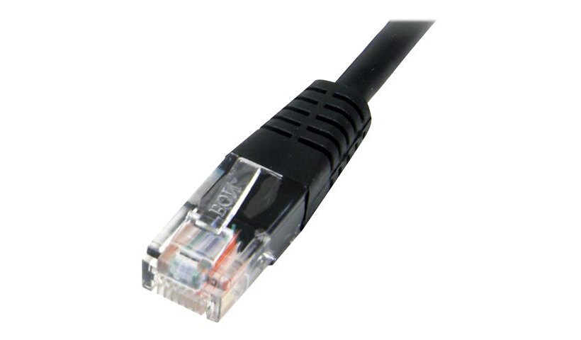 StarTech.com Cat5e Ethernet Cable 25 ft Black - Cat 5e Molded Patch Cable