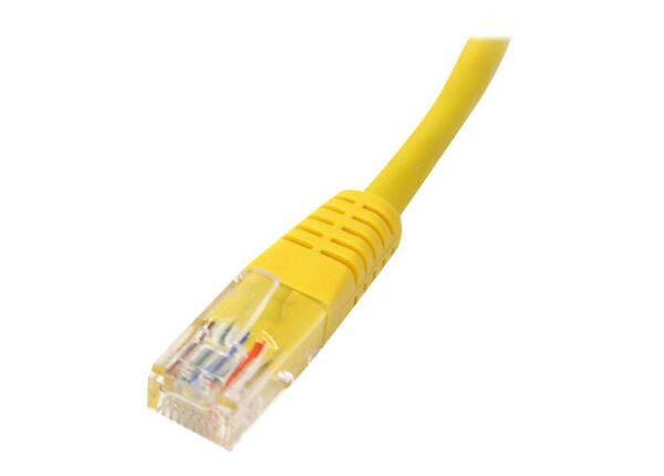 StarTech.com 25 ft Yellow Cat5e / Cat 5 Molded Patch Cable 25ft