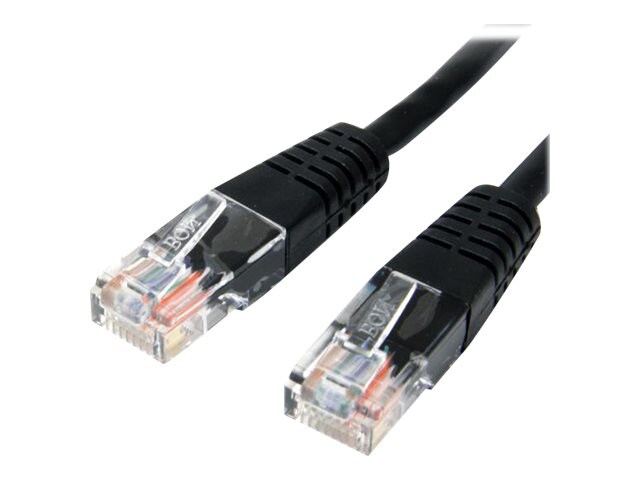 StarTech.com 3 ft Black Molded Cat5e UTP Patch Cable