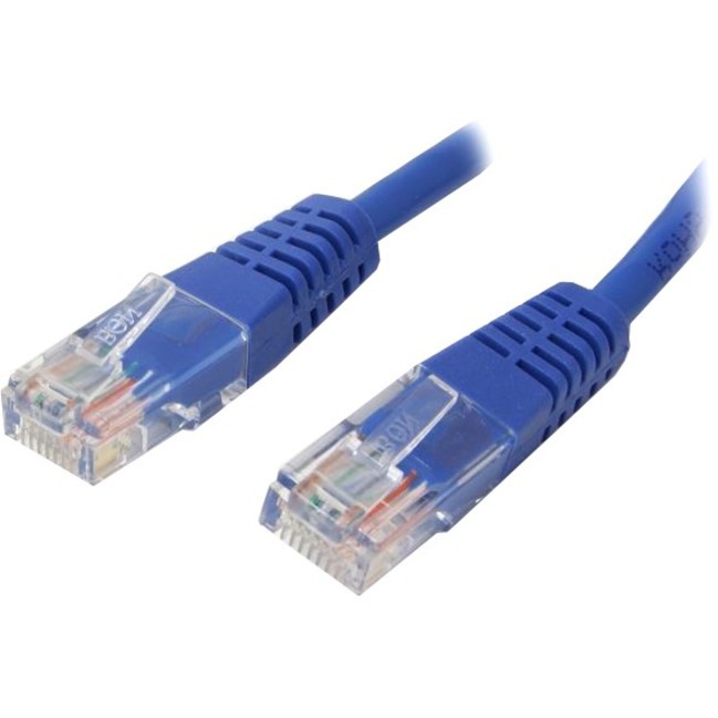 StarTech.com 3ft Blue CAT5e Cable - Gigabit Ethernet Cable - Molded CAT5e Patch Cord Network Cable - M/M