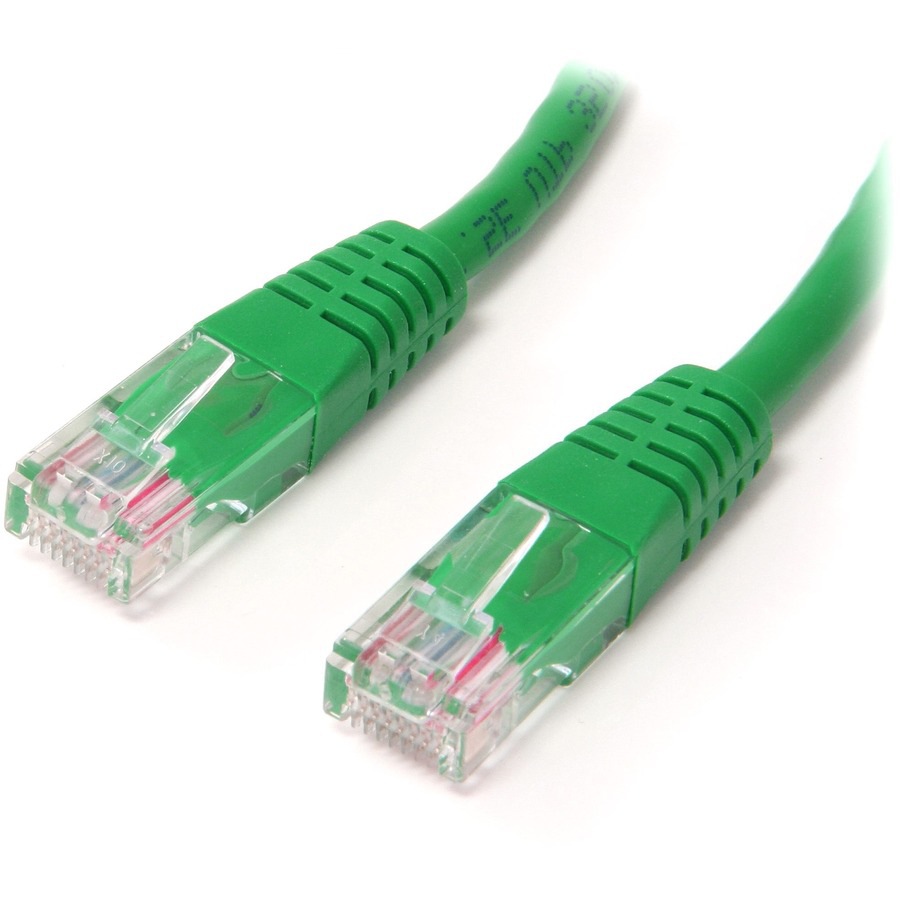 StarTech.com 3ft Green CAT5e Cable - Gigabit Ethernet Cable - Molded CAT5e Patch Cord Network Cable - M/M