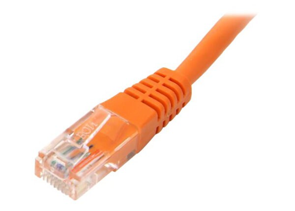 StarTech.com 3 ft Orange Cat5e / Cat 5 Molded Patch Cable 3ft