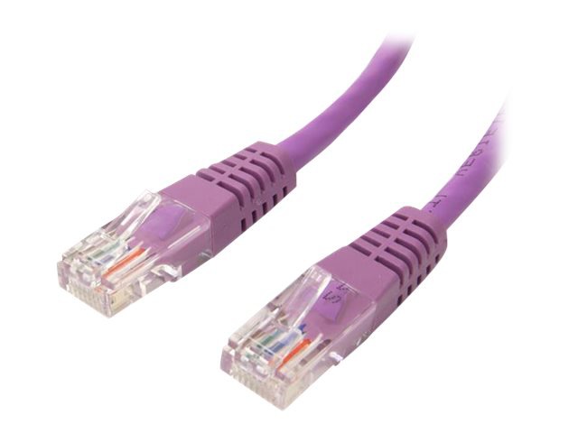 StarTech.com 3 ft Purple Cat5e / Cat 5 Molded Patch Cable 3ft