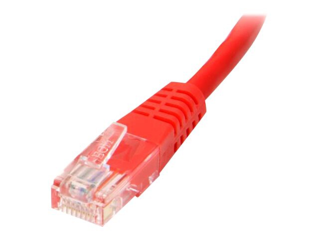 StarTech.com Cat5e Ethernet Cable 3 ft Red - Cat 5e Molded Patch Cable
