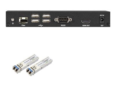 Black Box KVX Series KVM Extender over Fiber - 4K, Single-Head, HDMI, USB 2