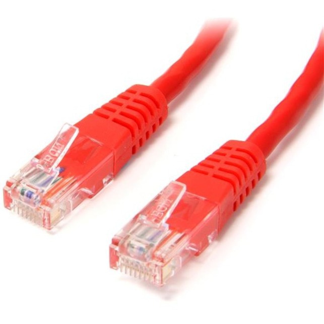 StarTech.com 6ft Red CAT5e Cable - Gigabit Ethernet Cable - Molded CAT5e Pa