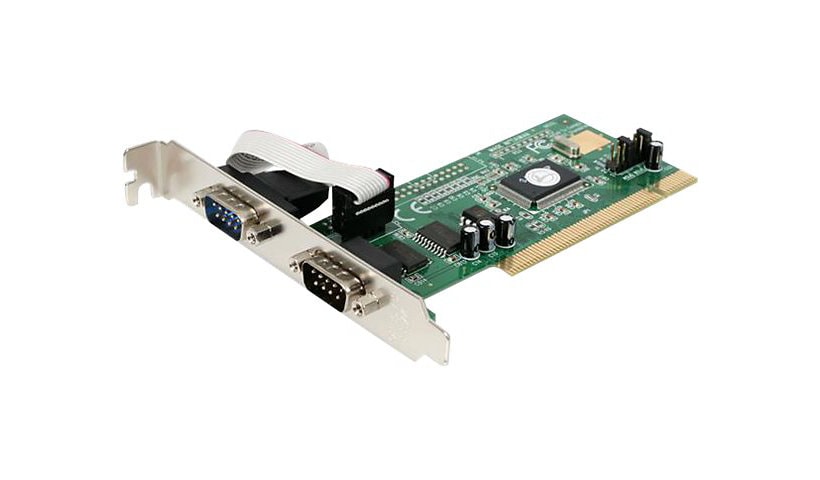 StarTech.com 2-Port PCI Serial Adapter Card with 16550 UART