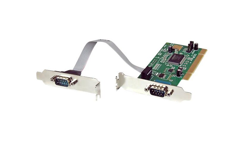 StarTech.com 2 Port PCI Low Profile RS232 Serial Adapter Card - Low Profile