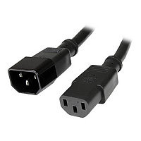 StarTech.com 6ft (1.8m) Power Extension Cord, C14 to C13, 10A 125V, 18AWG, Computer Power Cord Extension, Power Supply