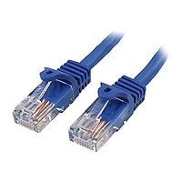 StarTech.com Cat5e Ethernet Cable 1 ft Blue - Cat 5e Snagless Patch Cable