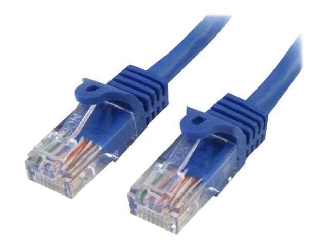 StarTech.com Cat5e Ethernet Cable 15 ft Blue - Cat 5e Snagless Patch Cable